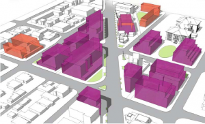 One potential future for North Beacon Hill (looking north on Beacon Avenue, near McClellan. El Centro is in the upper right of this image).