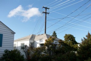 Tall poles like this one are frustrating neighbors along South Stevens Street in North Beacon Hill. Photo provided by Anne Marie Harrington.