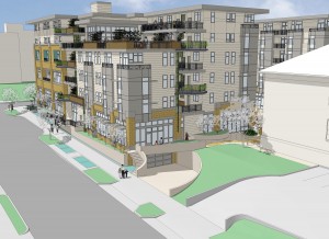 A rendering of a design for the 17th Avenue South side of the project.