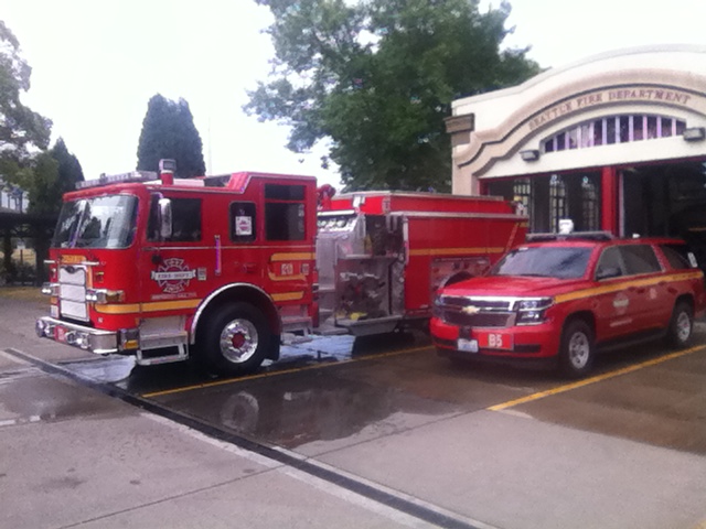 New vehicles at Fire Station 13. Photo courtesy of Lt. Kyle White.